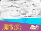 DEPUTADA MARÍLIA CAMPOS (PT/MG). 41ª PRESTAÇÃO DE CONTAS JUNHO/2018.